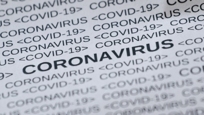 Schrift Coronavirus 